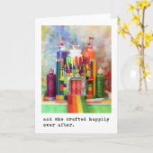 Carte et elle a travaillé avec bonheur. Photographie (Fleur jaune)