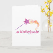 Carte Et Elle A Vécu Heureusement Après (Fleur jaune)