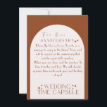 Carte et enveloppe personnalisées mariage Time Cap<br><div class="desc">Ces cartes-capsules temporelles étaient l'objet le plus discuté à mon mariage. Placez-les à chaque siège et les invités vous écriront une note courte, à ne pas ouvrir avant l'anniversaire qui correspond à leur numéro de table. Par exemple, vous n'ouvrirez pas les notes du tableau 7 avant votre 7e anniversaire de...</div>