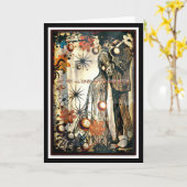 Carte … et eux tout a vécu heureusement pour toujours (Fleur jaune)