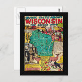 Carte et faits du Wisconsin (Devant / Derrière)