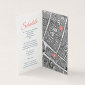 Carte et fiche de détails du mariage d'aquarelle d (Inside)