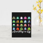 Carte Et Ils Hors Cheval Racing Derby Day Funny Silks (Fleur jaune)