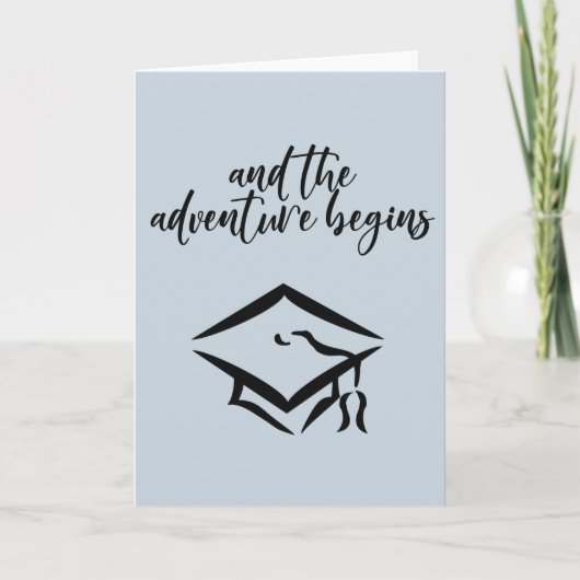 Carte Et l'aventure commence la graduation Casquette mod (Devant)