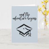 Carte Et l'aventure commence la graduation Casquette mod (Fleur jaune)