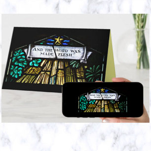Carte Et Le Mot Fut Fabriqué Flesh Christmas