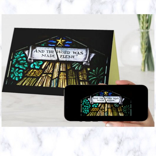 Carte Et Le Mot Fut Fabriqué Flesh Christmas