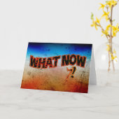 Carte Et maintenant ? ! (Fleur jaune)