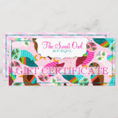 Carte Et Maintenant, Les Petits Chouettes ? Certificat c (Devant / Derrière)