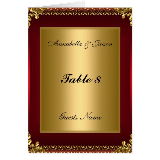 Carte et menu Placement table (Devant)