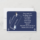 Carte Et Orientations Des Mariages Nautiques Bleus (Dos)