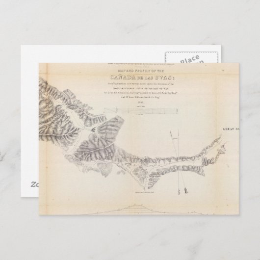 Carte et profil de Canada de las Uvas (Devant / Derrière)