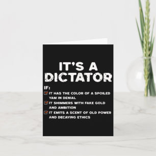 Carte Et satire politique sur la décadence du pouvoir