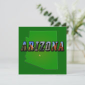 Carte et texte de l'image de l'Arizona (Debout devant)