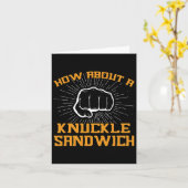 Carte Et Un Knucké Sandwich - Poing À Face (Fleur jaune)