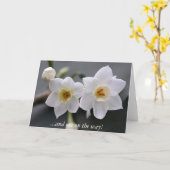 Carte et un sur la voie ! (Fleur jaune)