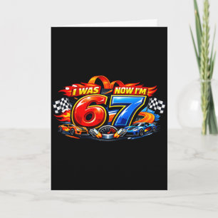 Carte Était 6 7 six sept voiture de course 67 mème fête