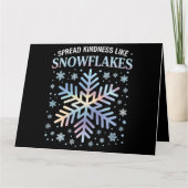 Carte Étaler la gentillesse comme les flocons de neige E (Devant)