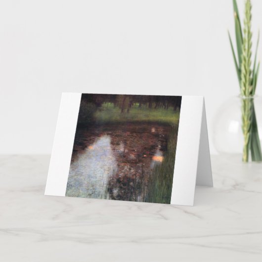 Carte Etang de calme sur le terrain du Château de Kammer (Devant)