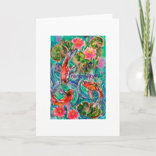 Carte étang de Koi (Devant)