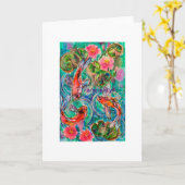 Carte étang de Koi (Fleur jaune)