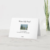 Carte Étang de Nénuphars (Dos)