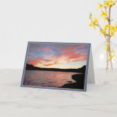 Carte Étang de Walden : Coucher du soleil (Fleur jaune)