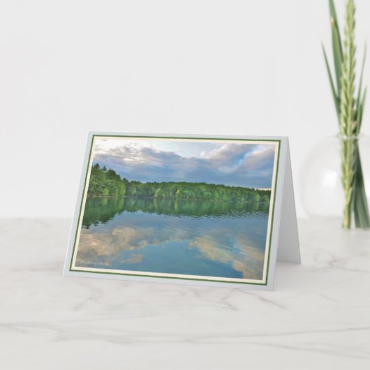 Carte Étang de Walden : L'oiseau bleu rapporte le ciel (Devant)