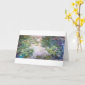 Carte Etang Lily à Giverny, Claude Monet (Fleur jaune)
