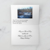Carte Etangs D'Eau Humide En Hiver : Joyeux Anniversaire (Intérieur)