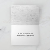 Carte Étape Anniversaire du Père sur Birch Tree (Intérieur)