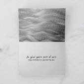 Carte Étape Papa Anniversaire Métal Abstrait (Intérieur)