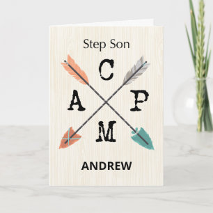 Carte Étape Son Camp Personnaliser Nom Flèches