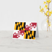 Carte État du Maryland (Fleur jaune)