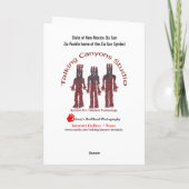 Carte État du Nouveau-Mexique Zia Sun (Dos)