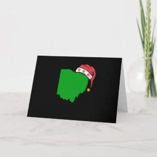 Carte État d'USA mignon de vert de cadeau de Noël de