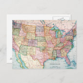 Carte : États-Unis, 1905 (Devant / Derrière)