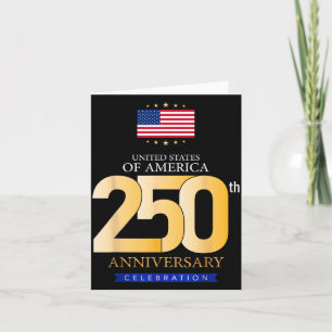 Carte États-Unis 250 ans de liberté Patriotique Amérique
