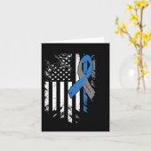 Carte États-Unis Drapeau Diabète Type 1 Sensibilisation  (Fleur jaune)