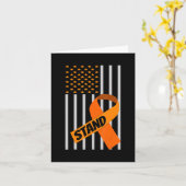 Carte États-Unis Drapeau Rubon Leucémie Sensibilisation  (Fleur jaune)