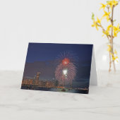 Carte États-Unis, Illinois, Chicago, 4 juillet feux d'ar (Fleur jaune)