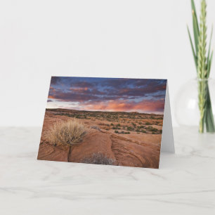 Carte États-Unis, Utah. Coucher de soleil sur Poison Spi