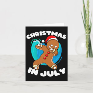 Carte Été Dabbing Gingerbread Homme Noël Garçon Noël