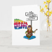 Carte Été de Haight Ashbury de l'amour (Fleur jaune)