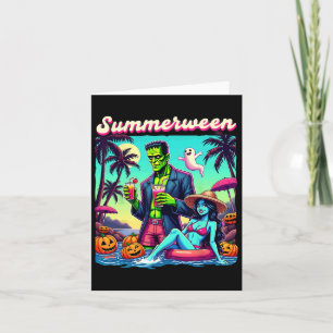 Carte Été Halloween Zombie Frankenstein Bo