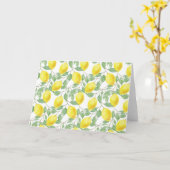 Carte Été jaune citron doux. (Fleur jaune)