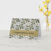 Carte Été Périwinkel Fleur Plutôt Élégant Floral (Fleur jaune)