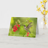 Carte Été vert doux (Fleur jaune)