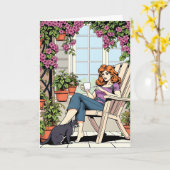 Carte Éteins la télé, fais un peu d'amitié d'amour (Fleur jaune)