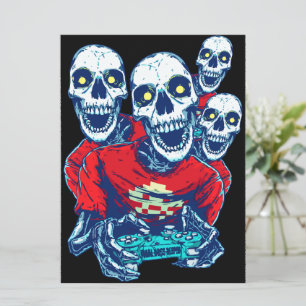 Carte Eternal Gaming Brotherhood : Le Red Gamer Skeleton